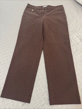 LOFT Chocolate Brown The Riviera Slim Trousers